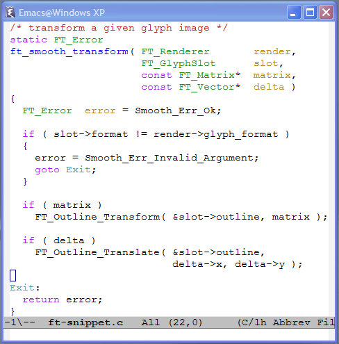 Windows XP code graphic