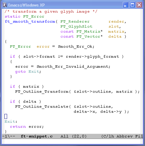 Windows XP code graphic