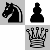 Section of large chess board